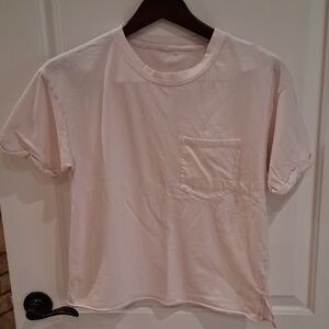 American Eagle Cotton Crop Tee Size Small Light Pink